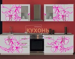 Прямая кухня «с фотопечатью 2865»